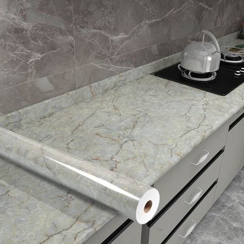 Kitchen Wall Stain Prevention Sheet Heat Resistant Sheet Waterproof Oil Proof Stain Resistant Wallpaper( 500x60CM)