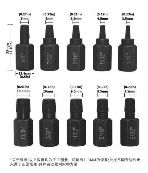 Broken Head Screw Hexagon Socket Bolt Removal Tool