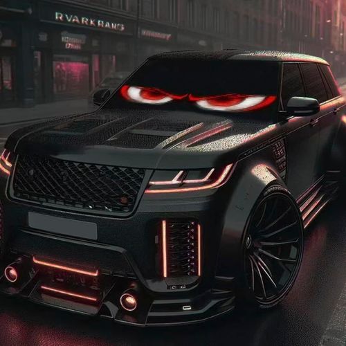 Large Dynamic Devil Eye LED Light Screen for Car Window, Programmable Flex Car LED Display, Devil Eye Light Sign for Car, Store, Party, Bar, Hotel
