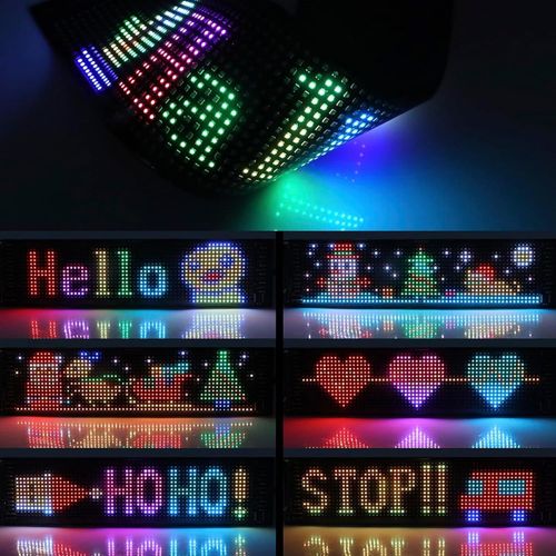 Large Dynamic Devil Eye LED Light Screen for Car Window, Programmable Flex Car LED Display, Devil Eye Light Sign for Car, Store, Party, Bar, Hotel