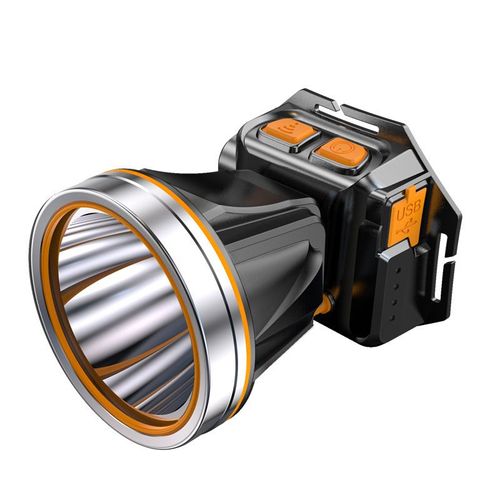 Frogued Head-Mounted Camping Headlight Long Battery Life Plastic Powerful Function LED Headlamp for Outdoor