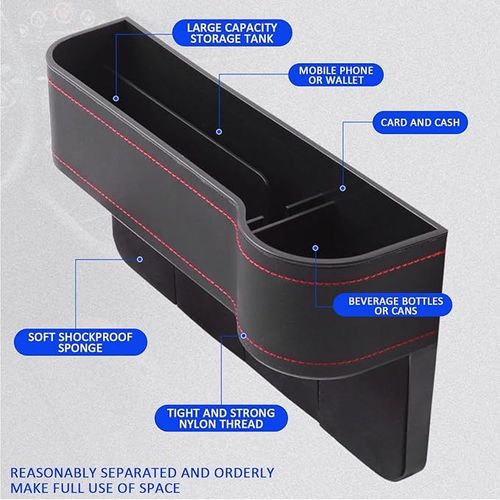 2 Pack Multifunctional Car Seat Organizer