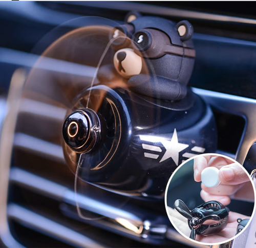 Bear Pilot Propeller Scented Car Air Freshener