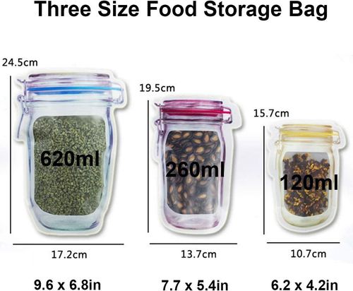 🔥 30Pcs Reusable Mason Bottle Ziplock Bags 🔥
