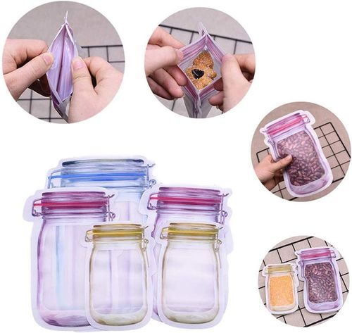 🔥 30Pcs Reusable Mason Bottle Ziplock Bags 🔥
