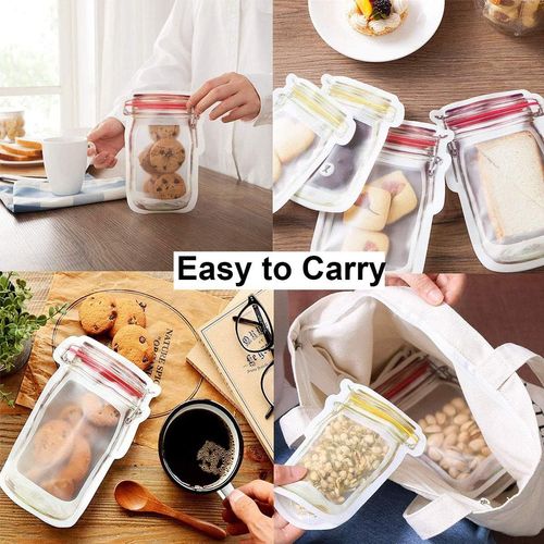 🔥 30Pcs Reusable Mason Bottle Ziplock Bags 🔥