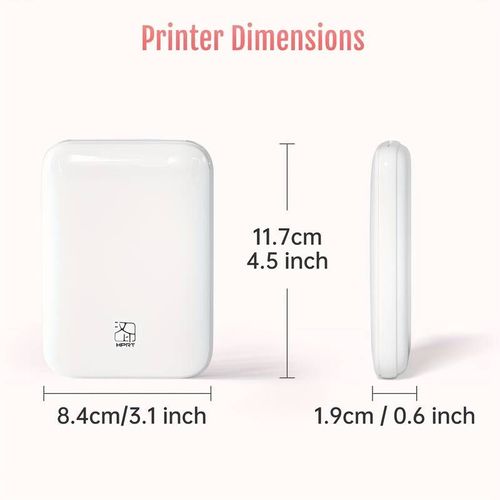 HPRT MT53 2X3'' Mini Photo Printer, Bluetooth Portable Photo Printer