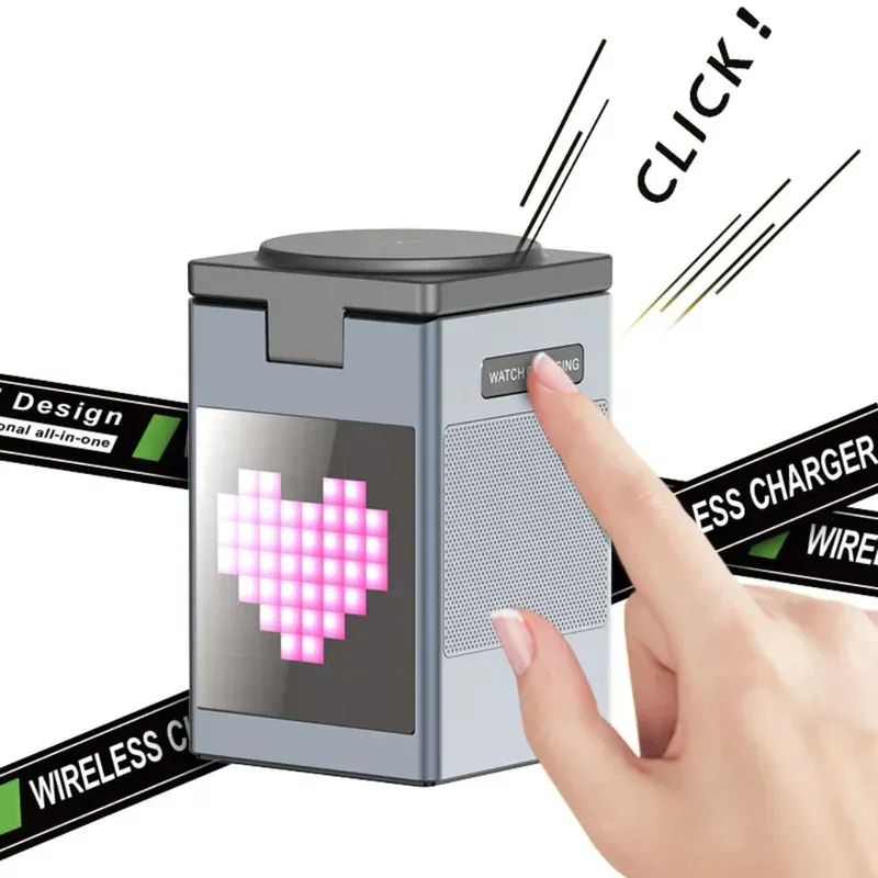 Multifunctional six-in-one magnetic wireless charger Magsafe suitable for Huawei Apple wireless charging foldable fast charging
