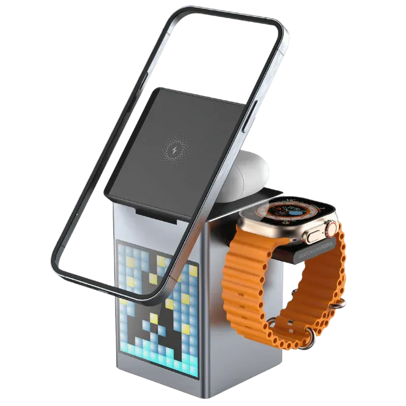 Multifunctional six-in-one magnetic wireless charger Magsafe suitable for Huawei Apple wireless charging foldable fast charging