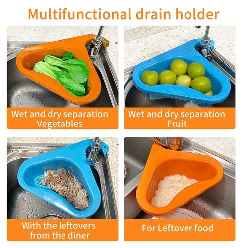 4 Pcs Kitchen Sink Drain Basket Swan Drain Rack