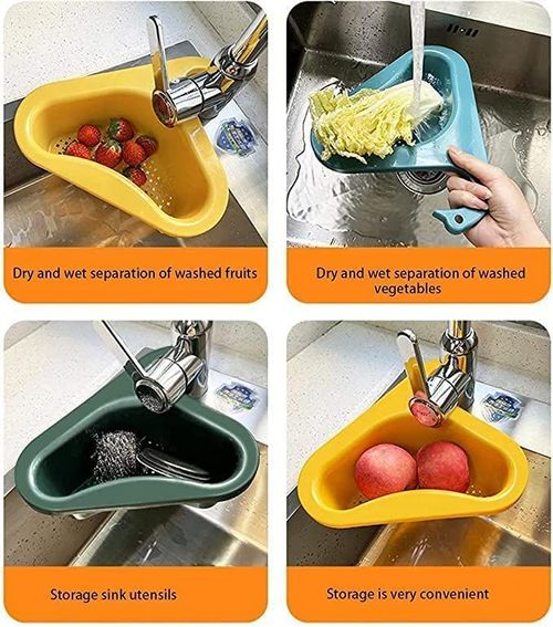 4 Pcs Kitchen Sink Drain Basket Swan Drain Rack
