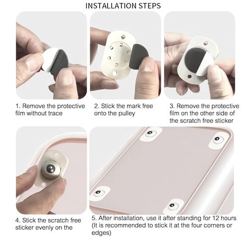 20 Pcs Paste Type Universal Pulley
