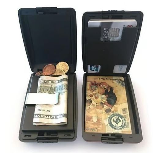 1pc aluminum metal anti-scan credit lock wallet holder business card protection case aluminum pouches credit card case