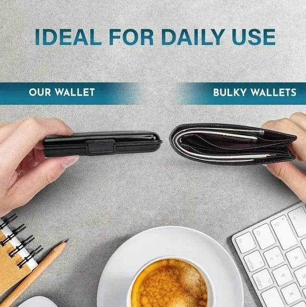 1pc aluminum metal anti-scan credit lock wallet holder business card protection case aluminum pouches credit card case