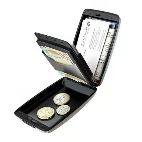 1pc aluminum metal anti-scan credit lock wallet holder business card protection case aluminum pouches credit card case