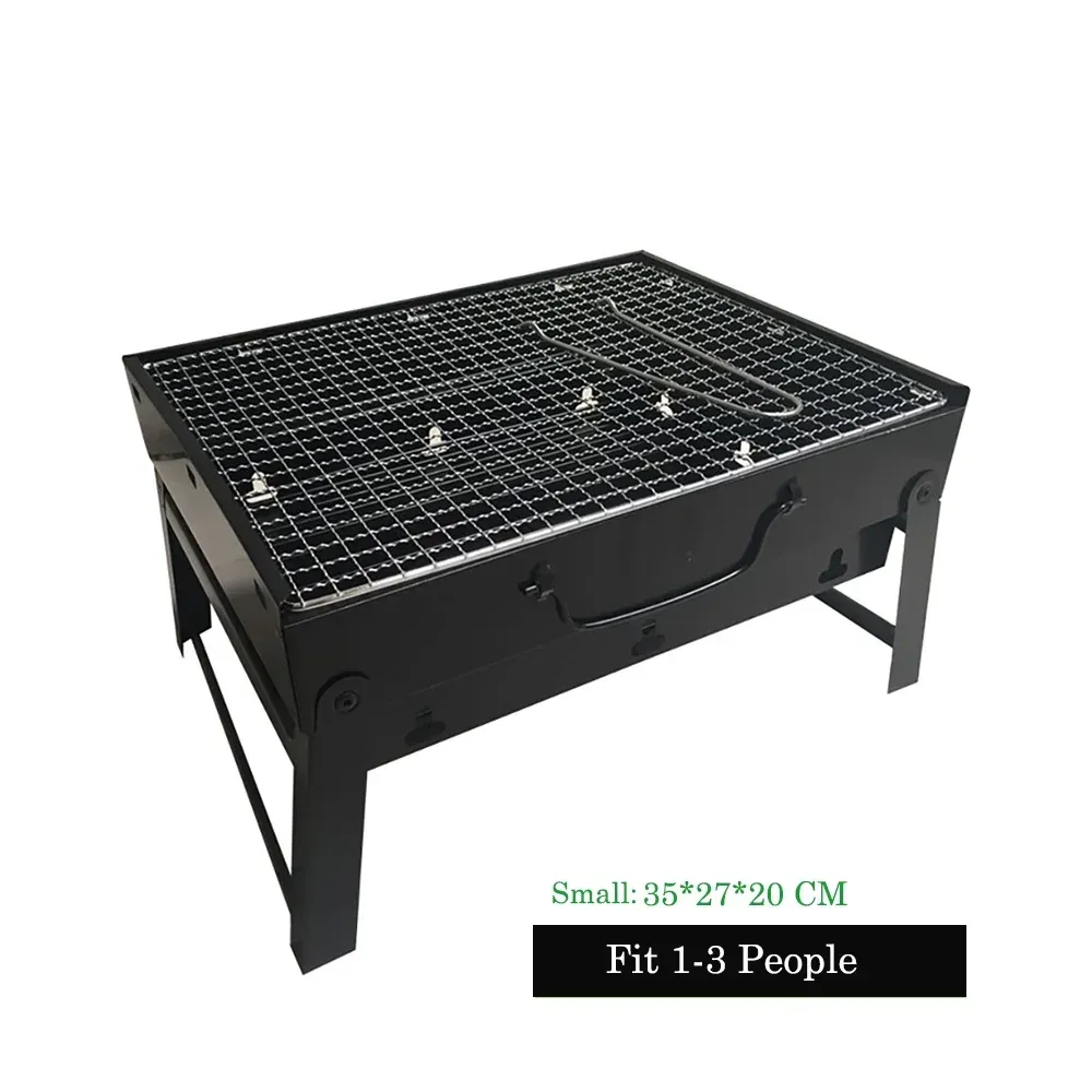 PFolding Charcoal Grill BBQ Tool Fold Stand Outdoor Grill For Camping Supplies Barbecue Cooking Tools