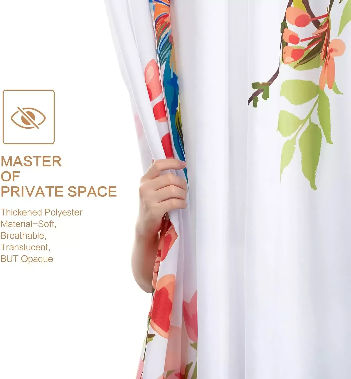Shower Curtain, Modern Geometric Shower Curtain for Bathroom