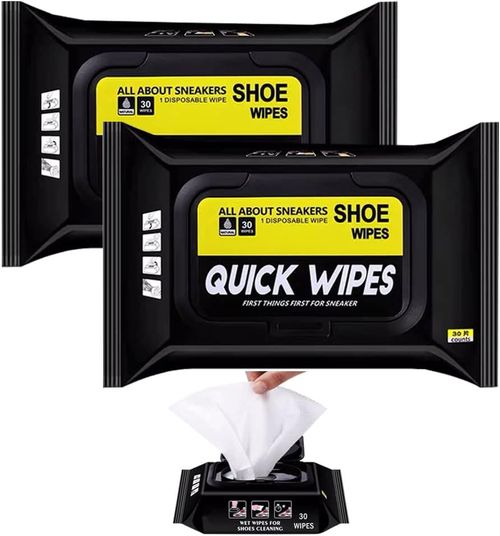 4 Packs(120 Pcs) White Shoe Quick Wipes