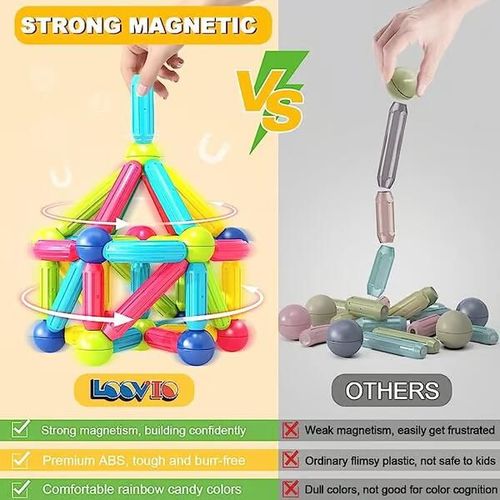 Magnetic Sticks Building Blocks For Kids Early Development