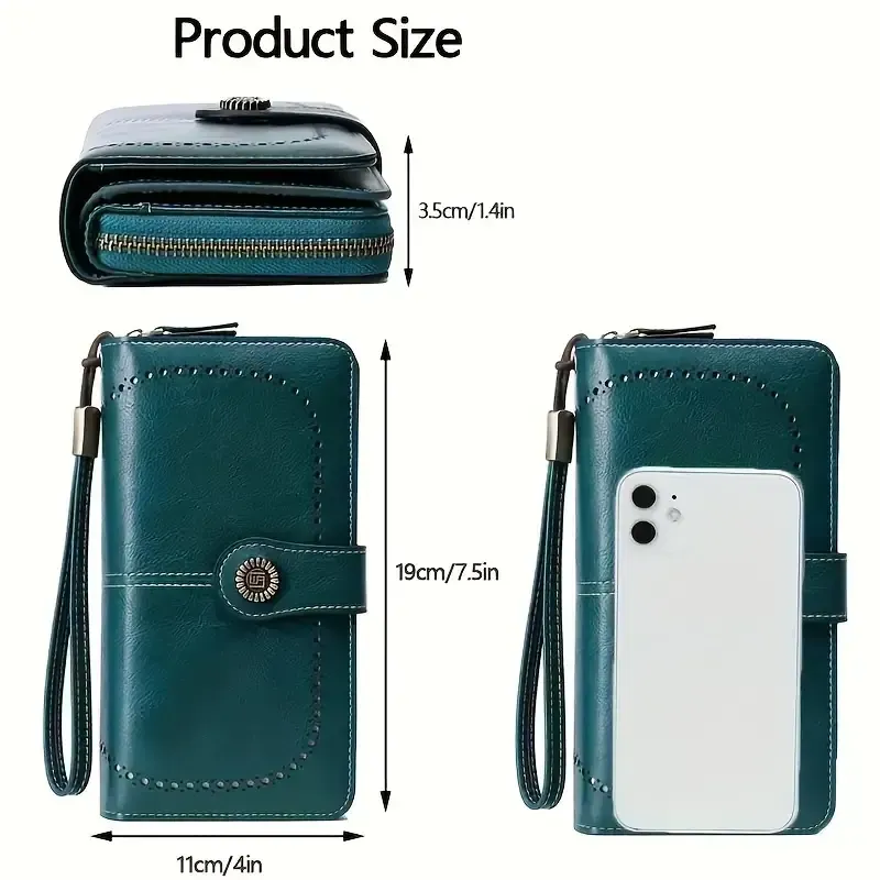 RFID Blocking Large Capacity Wallet