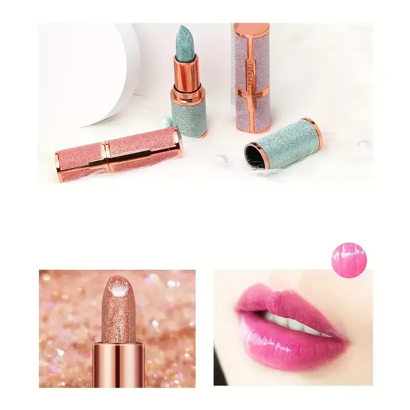 3 colors Berry Pink Sparkly Lip Gloss Paste