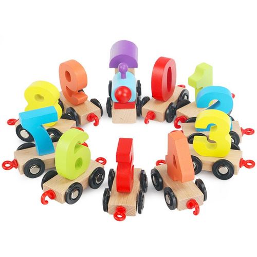 Pezhong Magnetic Number Train Set Learning Toys Educational Toy Cars