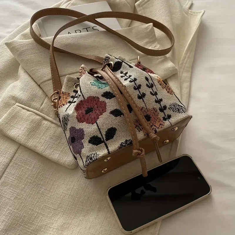Elegant Mini Crossbody Bucket Bag