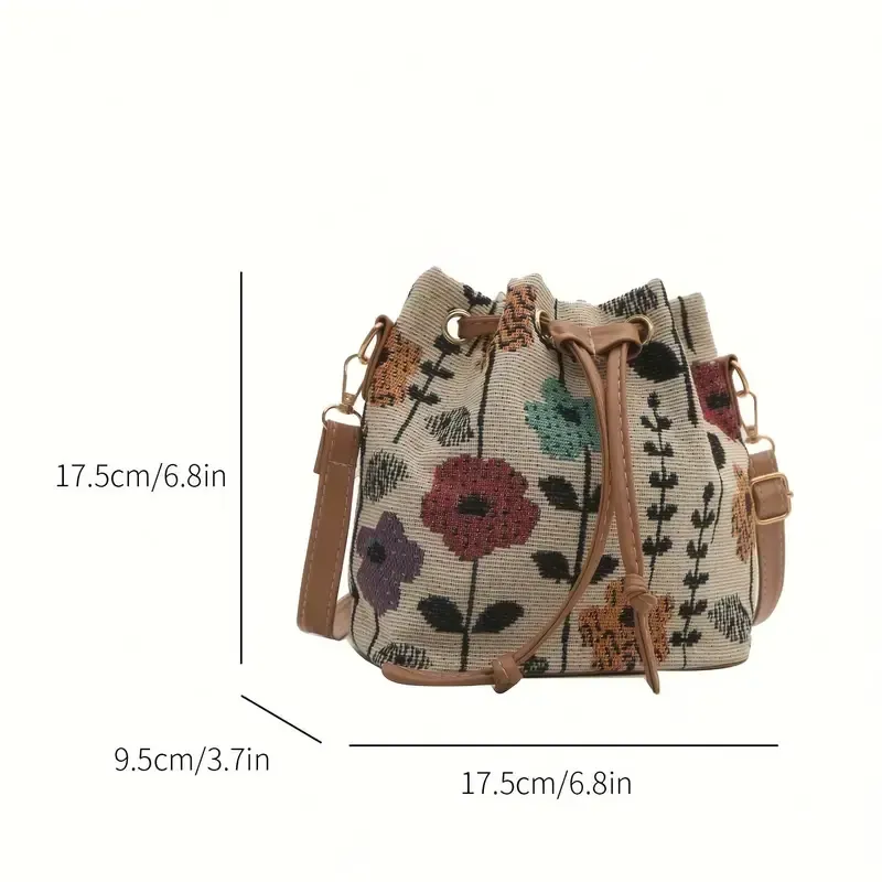 Elegant Mini Crossbody Bucket Bag