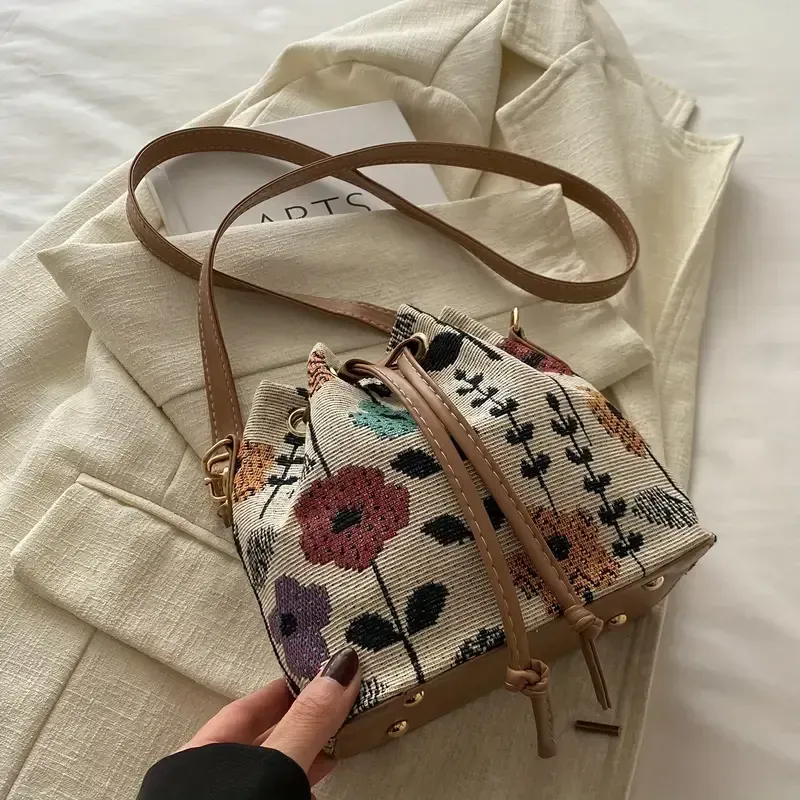 Elegant Mini Crossbody Bucket Bag