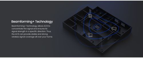 Tenda AC1200 Smart WiFi Router, High Speed Dual Band Wireless Internet Router with Smart APP, 4 x 100 Mbps Fast Ethernet Ports, Supports Guest WiFi, Access Point Mode, IPv6 and Parental Controls(AC6)