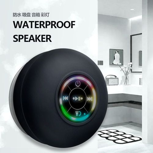 Large suction cup waterproof Bluetooth audio level 4 LED colorful light-emitting mini gift portable speaker BTS07