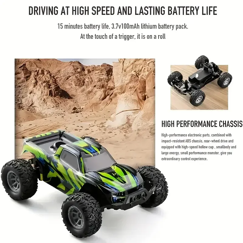 1:32 RC Car, Top Speed 20kmh, 2.4Ghz High-speed All-terrain Off-road Electric Toy Car, Ideal Gift for Boys And Girls, Christmas Gift