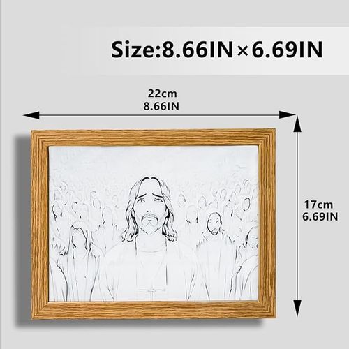 Jesus Lamp  Led Light Up Printing