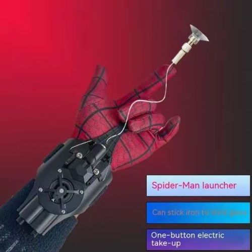 Spiderman Web Shooters Spider Man Wrist Launcher Upgraded Version Peter Parker Cosplay Gadgets Set Toys for Children Gift Kids