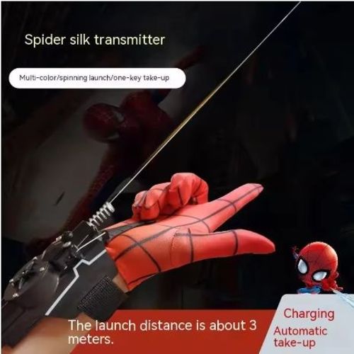 Spiderman Web Shooters Spider Man Wrist Launcher Upgraded Version Peter Parker Cosplay Gadgets Set Toys for Children Gift Kids