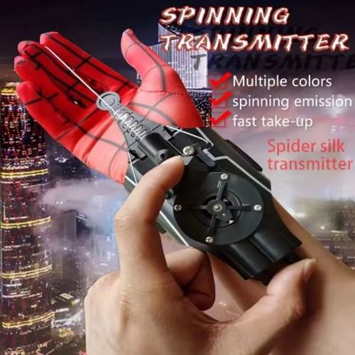 Spiderman Web Shooters Spider Man Wrist Launcher Upgraded Version Peter Parker Cosplay Gadgets Set Toys for Children Gift Kids