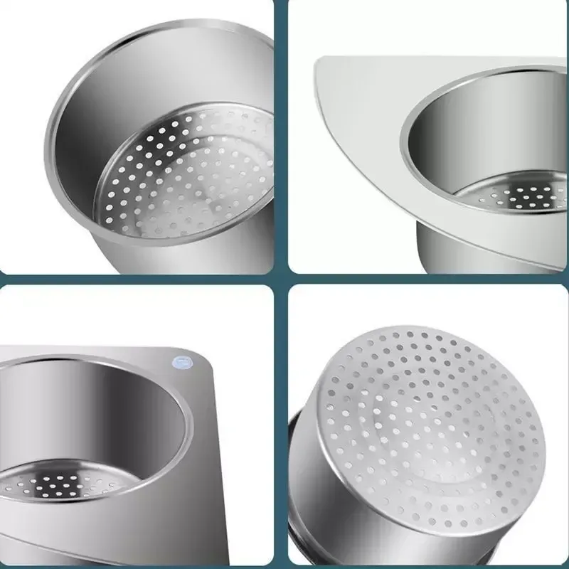 4PCS JS-Swan stainless steel drain basket for kitchen sink