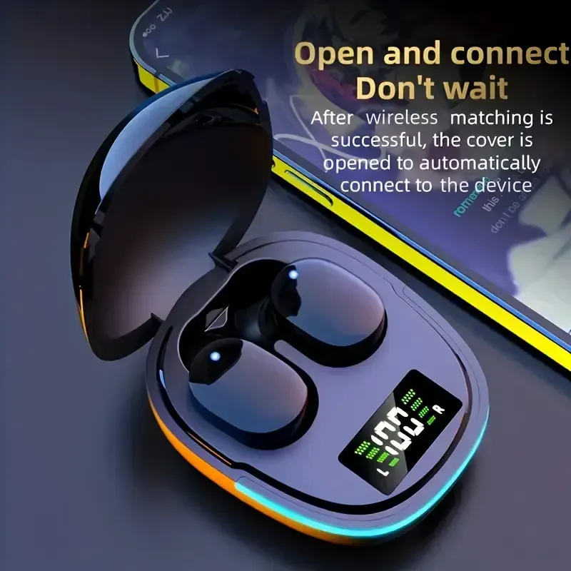 TWS G9S Hi-Fi Wireless Earbuds - Exceptional Sound Quality, Advanced Noise-Canceling Technology, Intuitive Touch Control, Rapid USB Charging Case Included - Perfect for Active Lifestyles, Runners, and Gamers, Ideal Christmas Gift