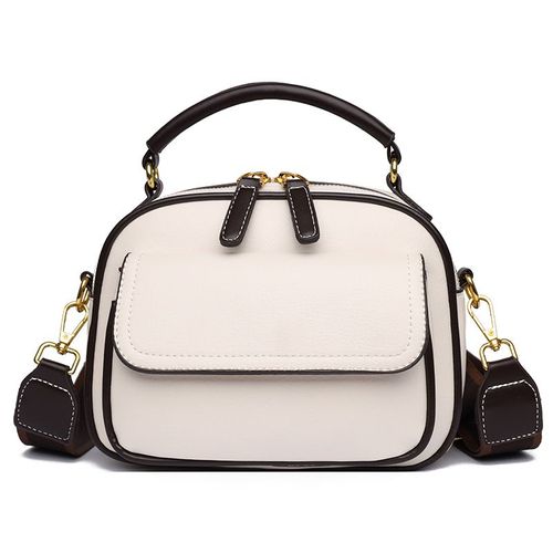 Duo Design double-layer shoulder bag with wide strap