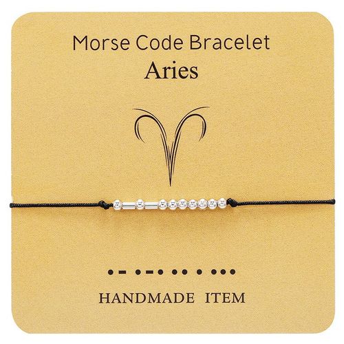 New all-match 12 constellations Morse code couple bracelet