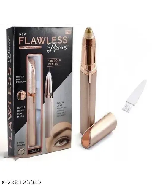 Painless Portable Eyebrow, Face, Lips, Nose Hair Removal Electric Trimmer with Light, Hair Removal Machine For Women eyebrow trimmer