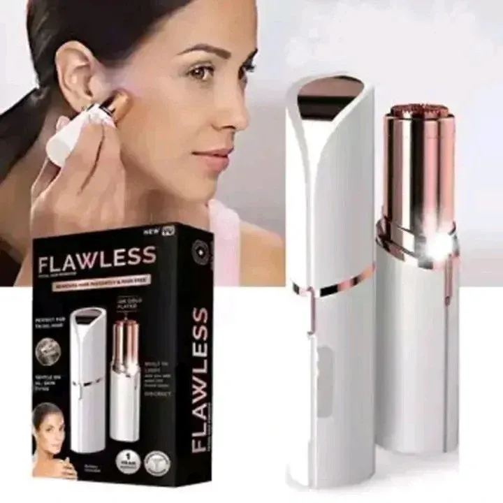 Painless Portable Eyebrow, Face, Lips, Nose Hair Removal Electric Trimmer with Light, Hair Removal Machine For Women eyebrow trimmer