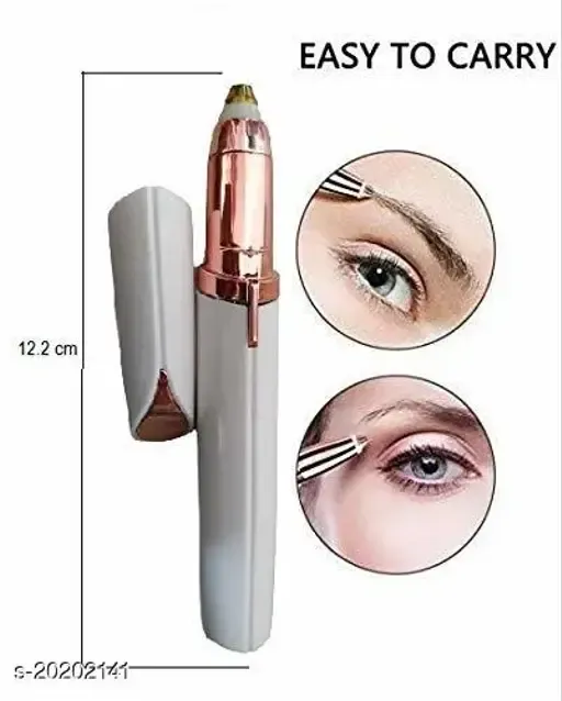 Painless Portable Eyebrow, Face, Lips, Nose Hair Removal Electric Trimmer with Light, Hair Removal Machine For Women eyebrow trimmer