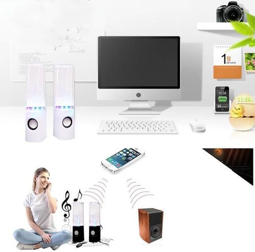 Square water dance speaker