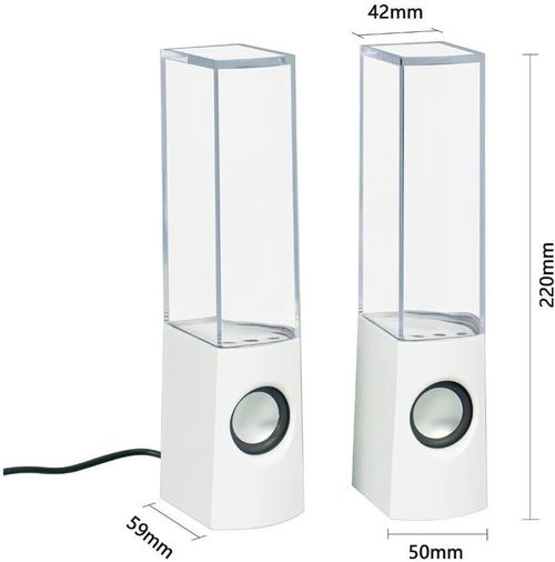 Square water dance speaker