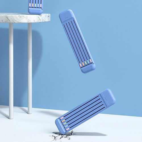 SHIDOW Multifunctional Pencil Case, Pencil Box Set, Small Hard Pencil Case with Slot, Portable Pencil Organizer