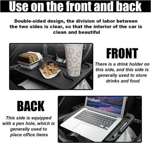 Multifunctional steering wheel dining table