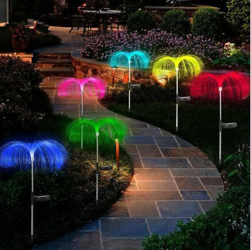 Solar Garden Changing Jellyfish Lights