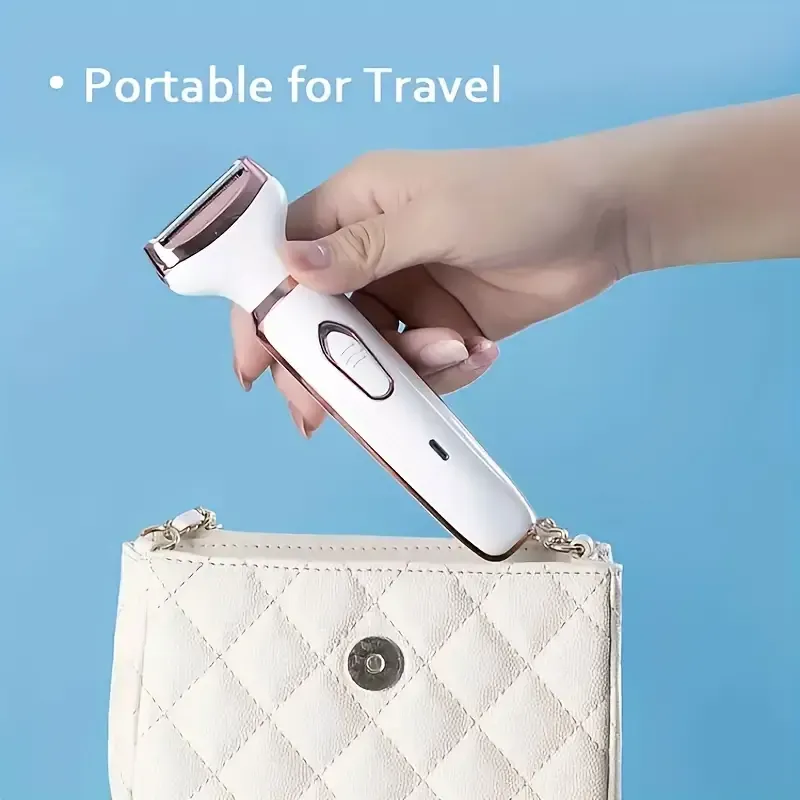 Electric women's shaver private care women's all-in-one armpit hair private part pubic hair trimming and shaving device