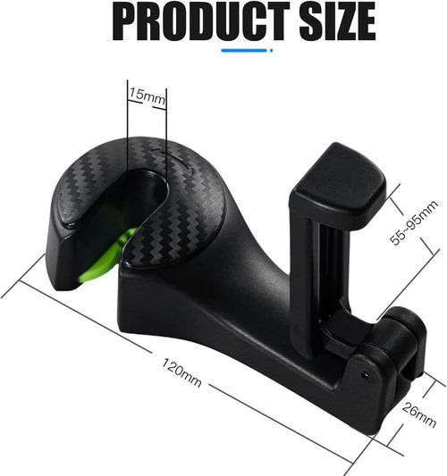 2 PCS 2 in 1 Car Headrest Hidden Hook